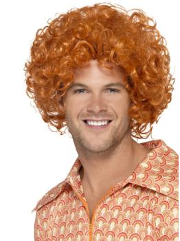 Peluca afro pelirrojo para hombre