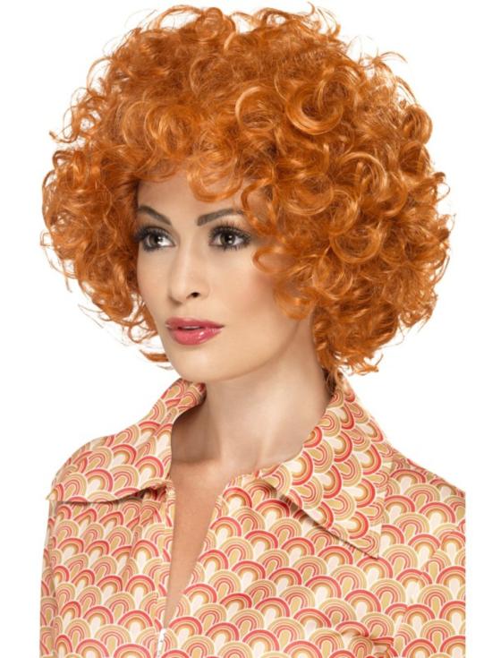 Peluca afro pelirrojo para hombre