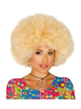 Peluca afro rubia para mujer