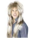 Peluca años 80 rock para hombre