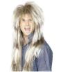Peluca años 80 rock para hombre