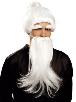 Peluca Fu Man Chu con Barba para adulto