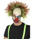 Peluca con calva de payaso ensangrentada para hombre