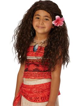 Peluca de Vaiana para niña
