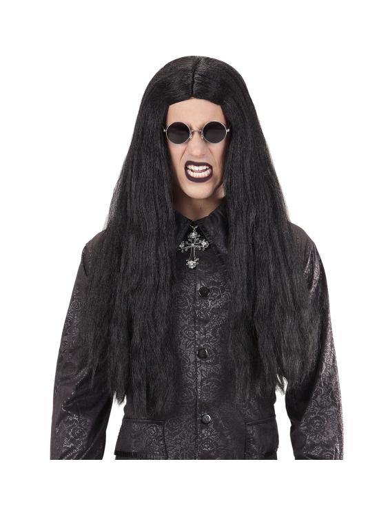 Peluca cantante Ozzy o Vampiro para hombre