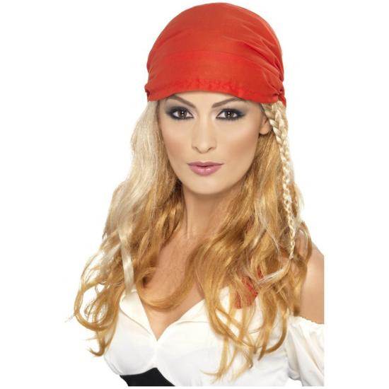 Peluca de princesa pirata rubia Peluca de princesa pirata rubia