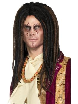 Peluca de rastas jamaica para adulto