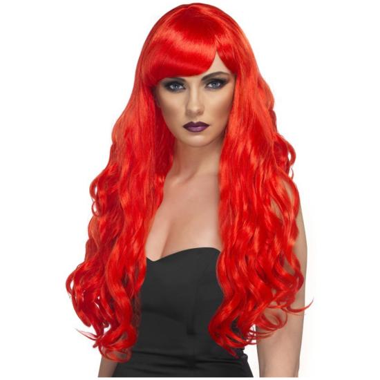 Peluca de sirena roja Peluca de sirena roja