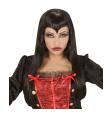 Peluca de vampiresa flequillo en V para mujer