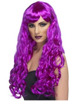 Peluca del deseo morada