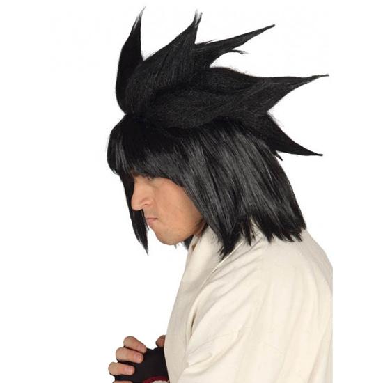 Peluca hombre manga negra Peluca hombre manga negra