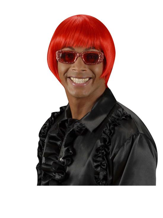 Peluca Rave roja