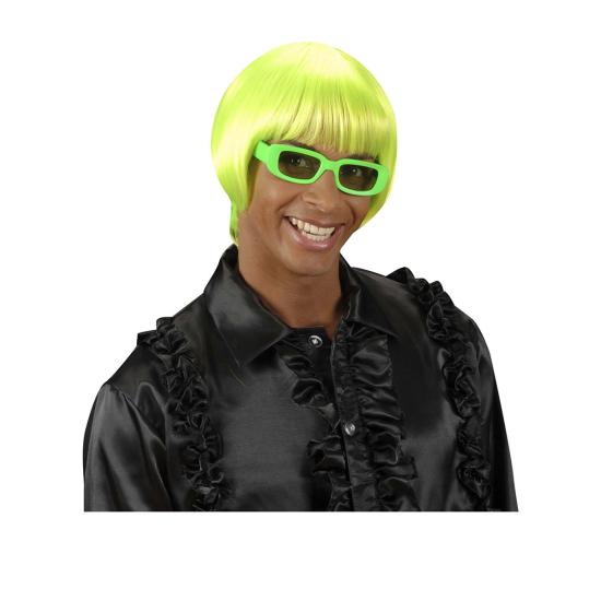 Peluca Rave verde fluorescente Peluca Rave verde fluorescente