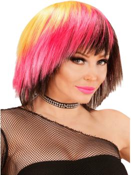 Peluca rosa gótica para mujer