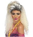 Peluca rubia de los 80