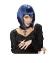 Peluca vampiresa gótica azul