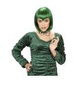 Peluca vampiresa gótica verde