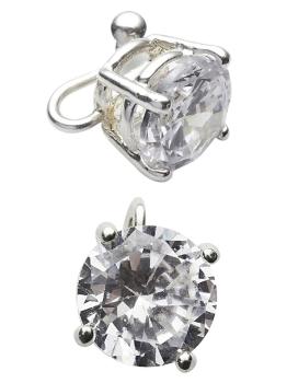 Pendiente con diamante brillante
