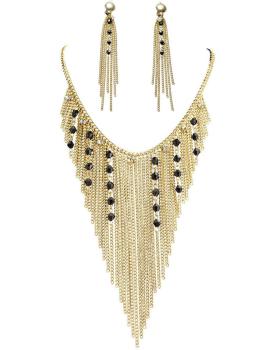 Pendientes y collar de diosa egipcia para mujer