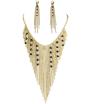 Pendientes y collar de diosa egipcia para mujer