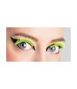 Pestañas amarillas fluorescentes para mujer