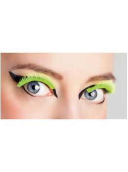 Pestañas amarillas fluorescentes para mujer