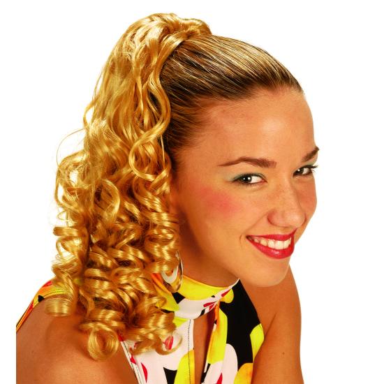 Postizo rubio rizado para mujer Postizo rubio rizado para mujer