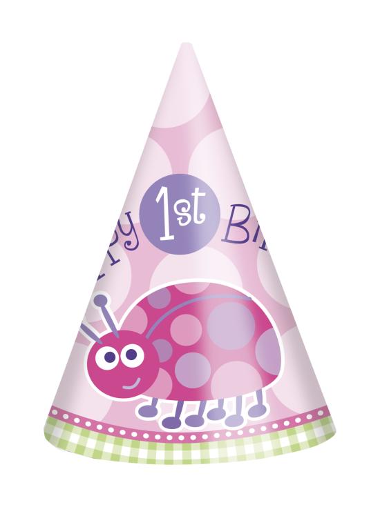 Set de 1º cumpleaños mariquita rosa