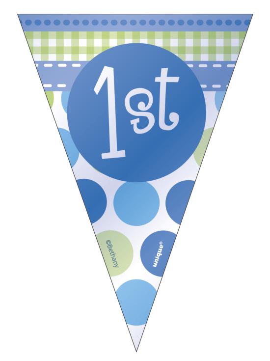 Set de 1º cumpleaños tortuga azul
