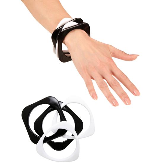 Set de 4 pulseras disco para mujer Set de 4 pulseras disco para mujer