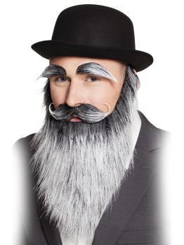 Kit de Barba y Bigote con Cejas Canosas.