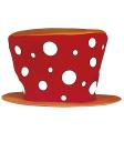 Sombrero de payaso con lunares para adulto ^
