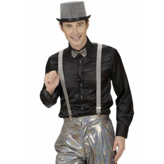 Tirantes de lúrex plateados