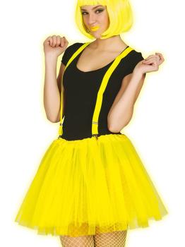 Tutú amarillo neón para mujer
