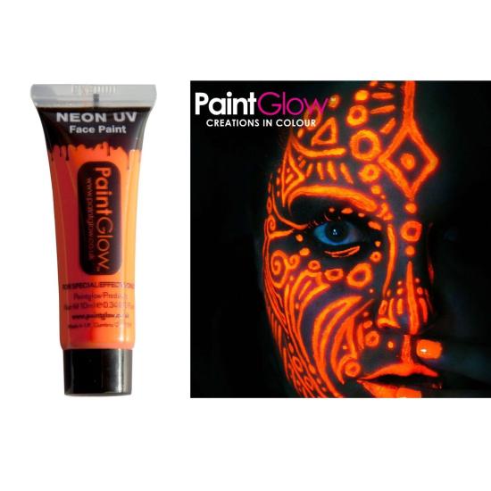 Maquilhagem Rosto e Corpo Fluorescente Amarelo Escuro Maquilhagem Rosto e Corpo Fluorescente Amarelo Escuro