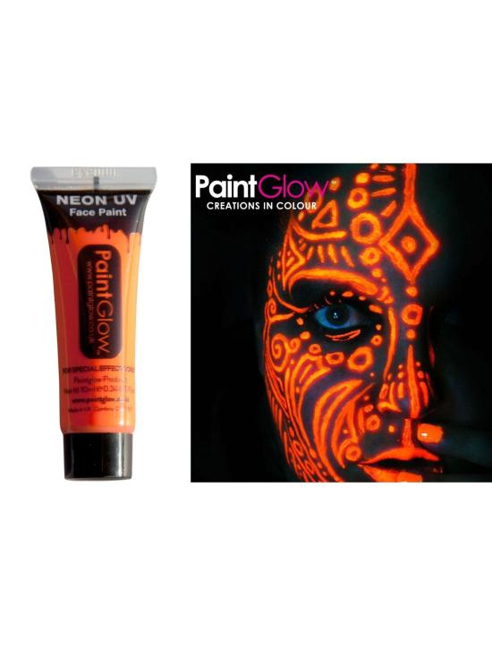 Maquilhagem Rosto e Corpo Fluorescente Amarelo Escuro