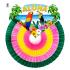 Leque de Papel Aloha Multicolor 45 cms