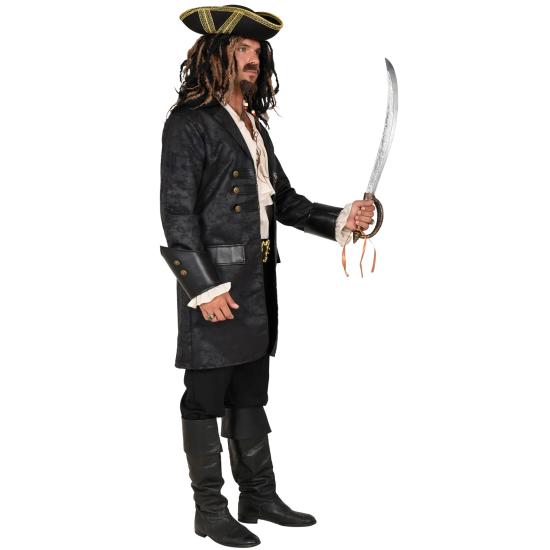 Casaco adulto de couro preto com vários personagens