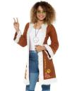 Casaco Hippie Marrom Feminino