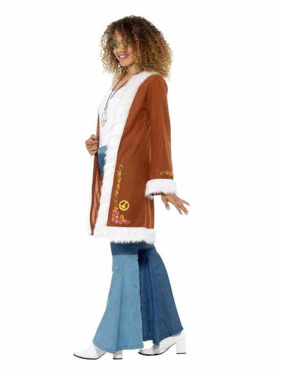 Casaco Hippie Marrom Feminino