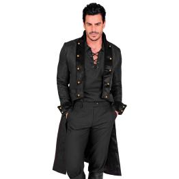 Casaco vitoriano masculino – Elegância gótica e steampunk