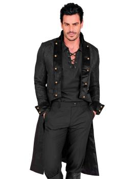 Casaco vitoriano masculino – Elegância gótica e steampunk