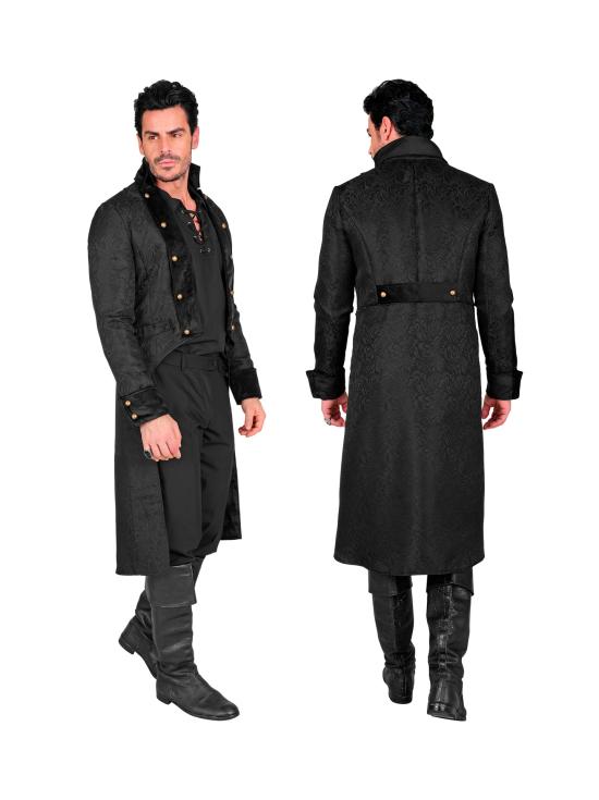 Casaco vitoriano masculino – Elegância gótica e steampunk