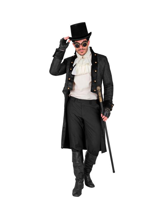 Casaco vitoriano masculino – Elegância gótica e steampunk