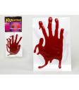 ADESIVO VIDRO HALLOWEEN 2 MÃOS DE SANGUE 39X16