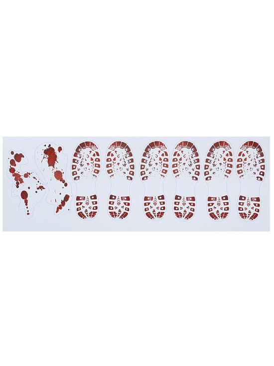 Adesivos Pegadas Sangrentas 2 unidades 25 x70 cms