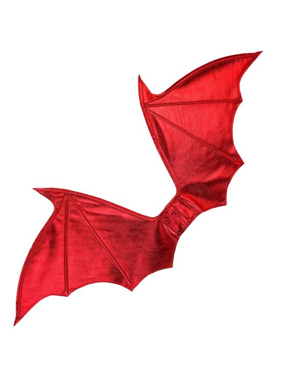 Asas de Diabo Vermelho ou Asas de Morcego Pretas, Moldáveis, 84x36 cm