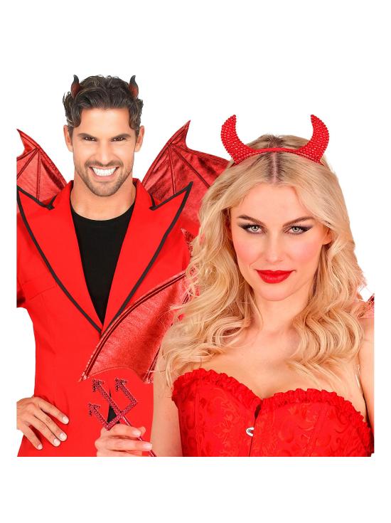 Asas de Diabo Vermelho ou Asas de Morcego Pretas, Moldáveis, 84x36 cm