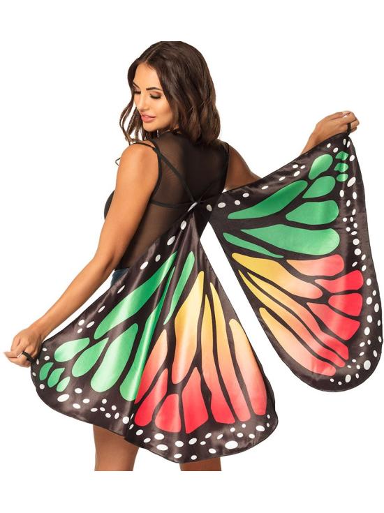Cores da floresta com asas de borboleta