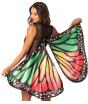 Cores da floresta com asas de borboleta